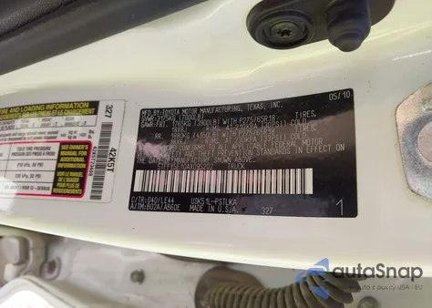 2010 Toyota Tundra Limited 5.7L V8 from USA, damaged, VIN 5TFFY5F10AX095202